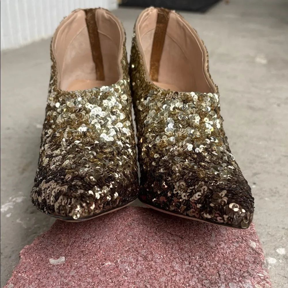OSCAR de la Renta sequin booties - Picture 5 of 9